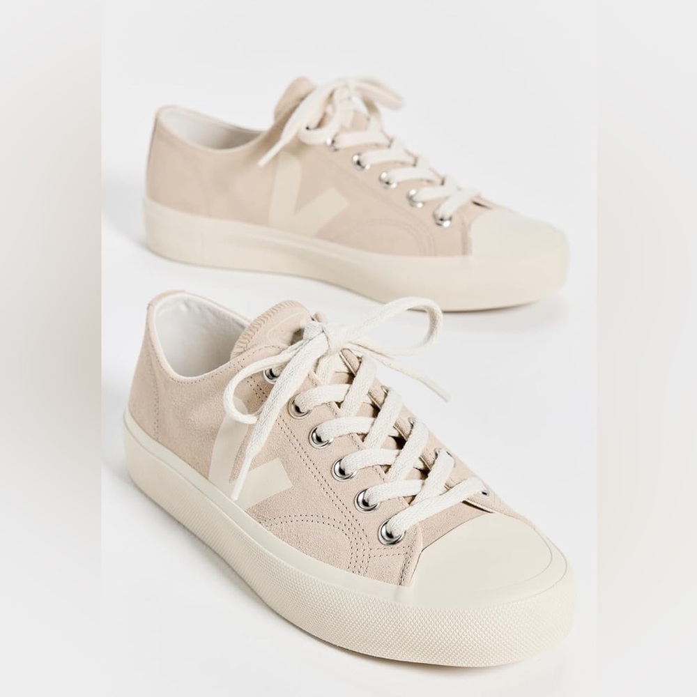 Veja Wata II Women's Light Beige Suede Lace-Up Sneakers
